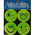 Set 4 stickere reflectorizante Smiley Face